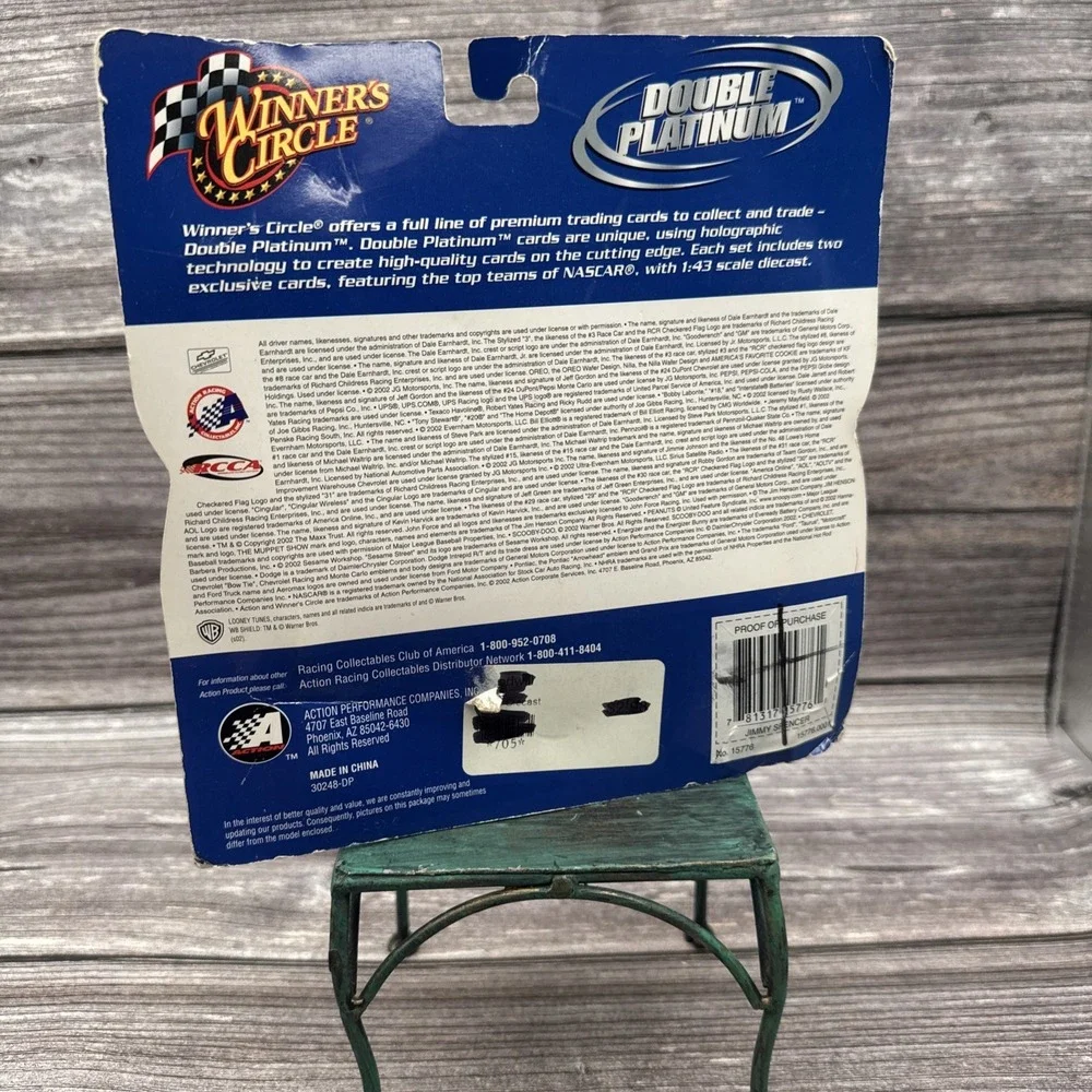 New Jimmy Spencer Winner's Circle Double Platinum Nascar #41 Animal Muppet Show